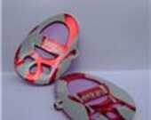 1 pair BABY SHOES ORNAMENT from recycled can