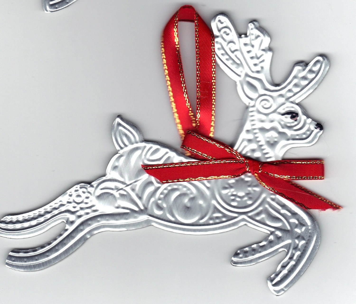 NEW Detailed REINDEER ORNAMENT from recycled can