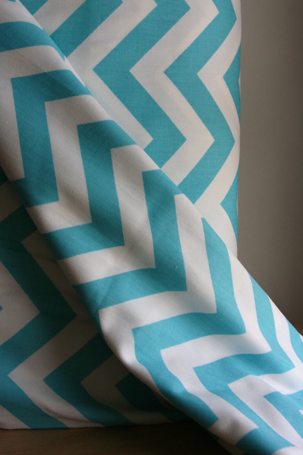 Girly Blue Chevron Home Decor Weight Fabric from Premier Prints - ONE HALF YARD