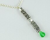 Doctor Who Jewelry Dr Who Sonic Screwdriver Pendant Necklace, Steampunk Doctor Who Jewellery Dr Who necklace Sterling Silver Plated