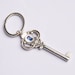 Doctor Who Keychain , Dr Who Key ring Tardis Steampunk Doctor Who Keychain, Sterling Silver Plated, geek gift science Fiction