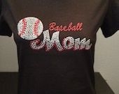 Baseball Mom Bling T-Shirt
