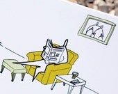 A6 Dad's rest card, put your feet up - (Anonymity range) UK seller