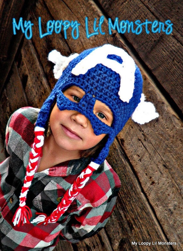 TREASURY ITEM---Captain America Inspired Hat
