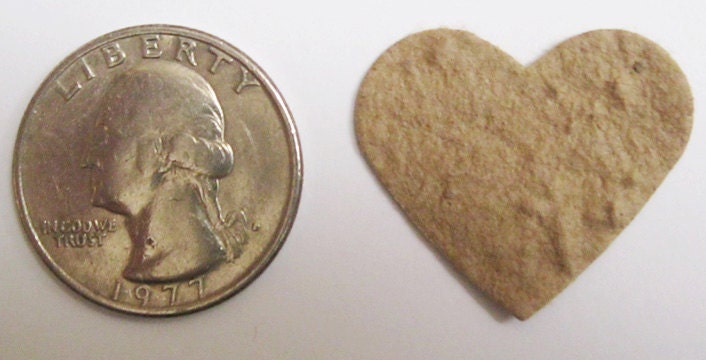 Plantable Seed Paper Hearts -100 Count - Recycled Grocery Bag and Newspaper - Eco Friendly, Wedding Favors, Bridal Showers, Cards & Crafts