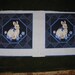 Vintage Fabric Cotton Craft Panel Screen Print Bunny Rabbit Blue 1/2 Yard Printed Fabric Patchwork Pillow or Quilt Block