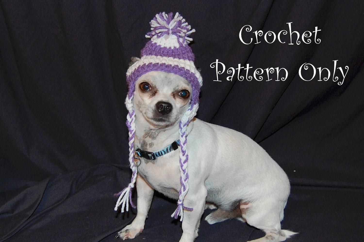 Instant Download - Crochet Pattern Earflap Dog hat Small Dog Beanie
