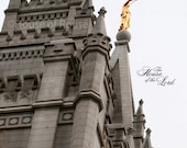 8x10 LDS Salt Lake Temple - House of the Lord