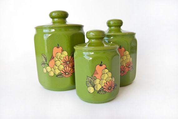 Aluminum Canister Set by Kromex Kitchen Decor