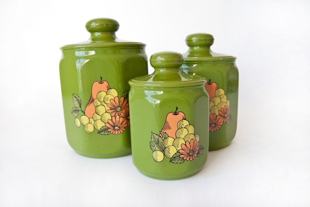 Aluminum Canister Set by Kromex Kitchen Decor