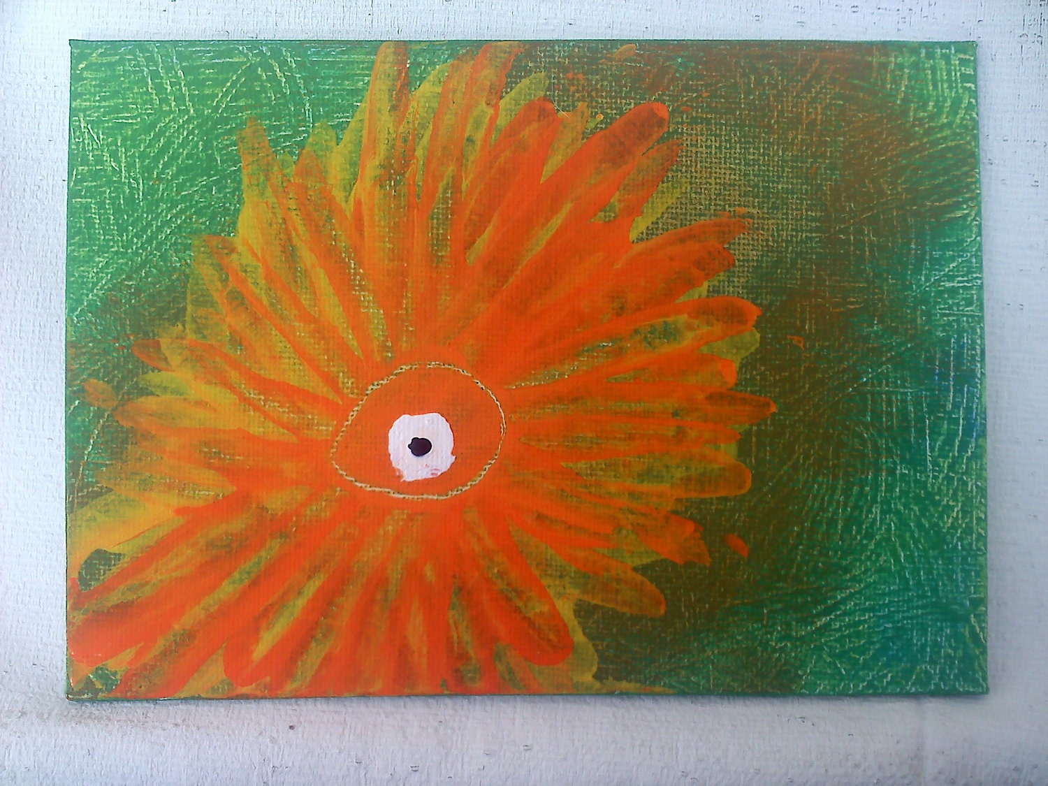 Eye Painting done with Acrylics on 5"x7" Panel Canvas