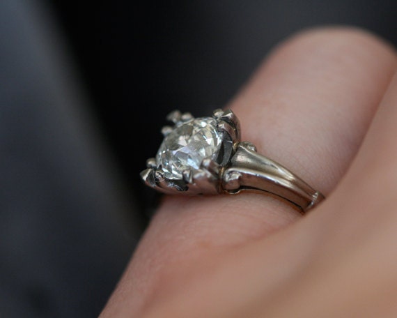 Antique Diamond Solitaire Engagement Ring