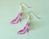 SALE - 20% off Bright Pink Shoe Charm Earrings