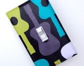 Groovy Guitar Light Switch Plate Cover / Lagoon / Children Kids Room / Baby Boy Nursery Decor / Michael Miller Guitars