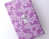Lilac Light Switch Plate Cover / Lavender and White / Girls Room / Baby Nursery / Kis Room / Standard Toggle