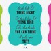 6 8x10 Dr.Seuss Motivational Typography Quote Poster Set Prints - Bright Classroom Playroom Artwork - BPerfect Teacher Gift