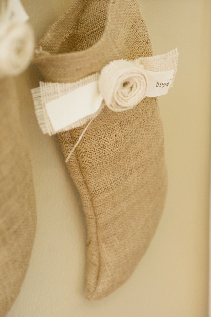 Burlap Custom Stockings