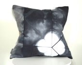 Charcoal Tie Dye Pillow Cover 20x20 inches - Slate