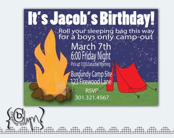 Camp-out Party Invitation