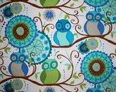 Personalized Designer Owl Minky Blanket (Free Monogramming up to 15 letters)