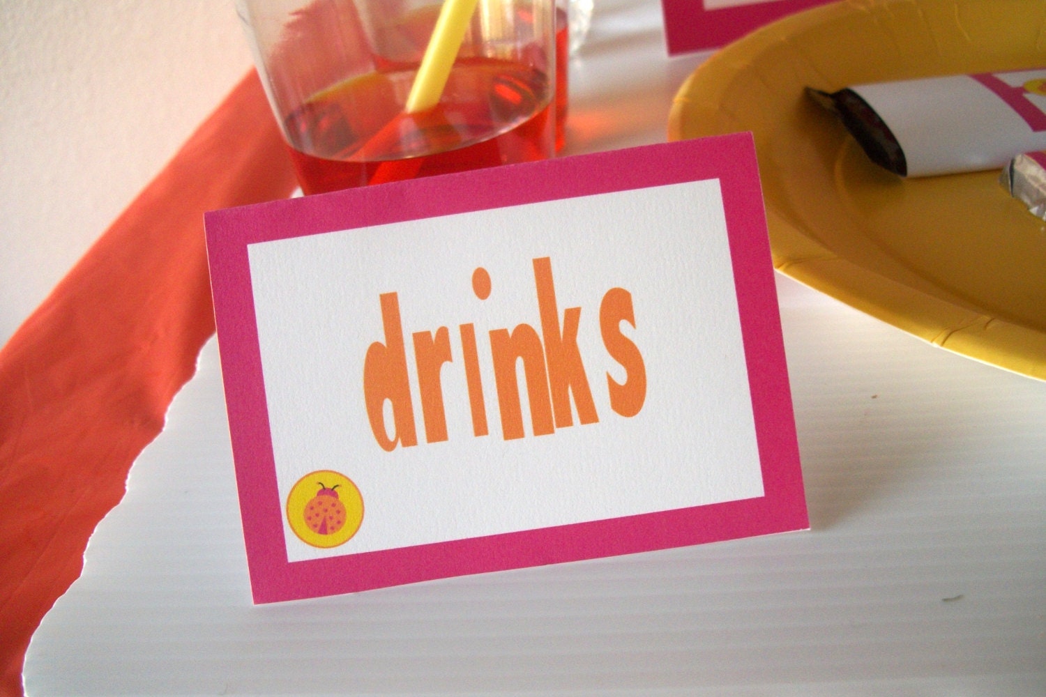 Tented Food Labels - Placecards- Buffet Cards Fully Personalized and Customized Il_170x135