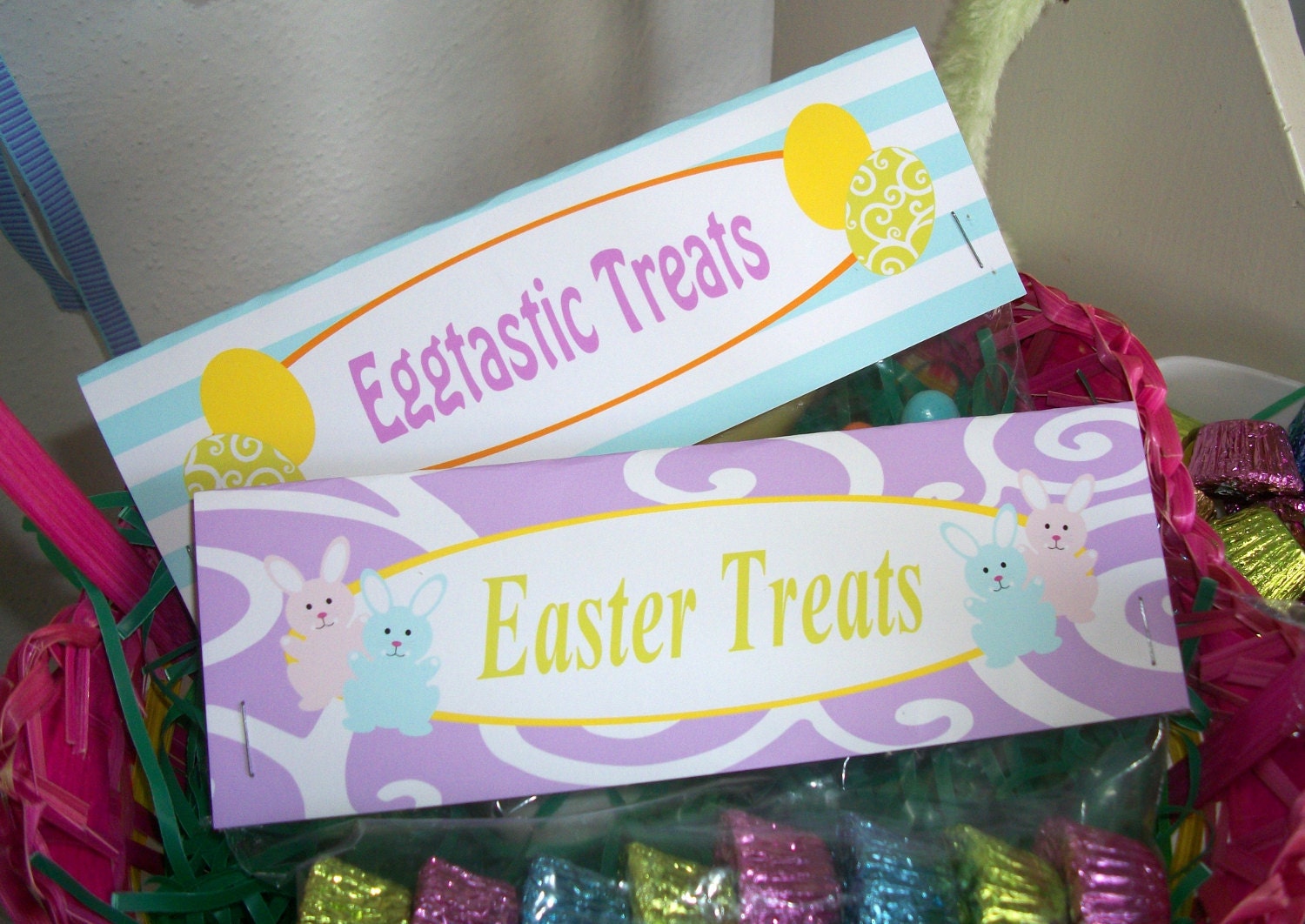 EASTER - Printable Egg Hunt Treat Toppers - Favor Bag Toppers - Printable Il_170x135