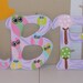 SALE.. Hand Painted wall letters with free ribbon.