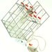 Beer bottles & Wire case Pendant Light. Crate. Lighting.