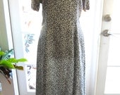 Vintage black and white long maxi floral dress from Passports of Pier 1 Imports: m