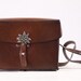 Vintage SWISS real LEATHER CARTOUCHIERE with Edelweiss