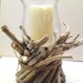 Driftwood Centerpiece, Driftwood Candle Holder - Centerpiece - Beach - Beach wedding & beach bridal shower