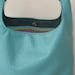 turquoise with petrol blue handle  grocery bag handbag, purse, shoulderbag, hobbo ,shopping bag, basket shopper