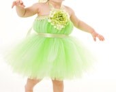 Flower Girl Tutu Dress - Mint Green - Key Lime Cutie - 3-4 Toddler Girl Il_170x135