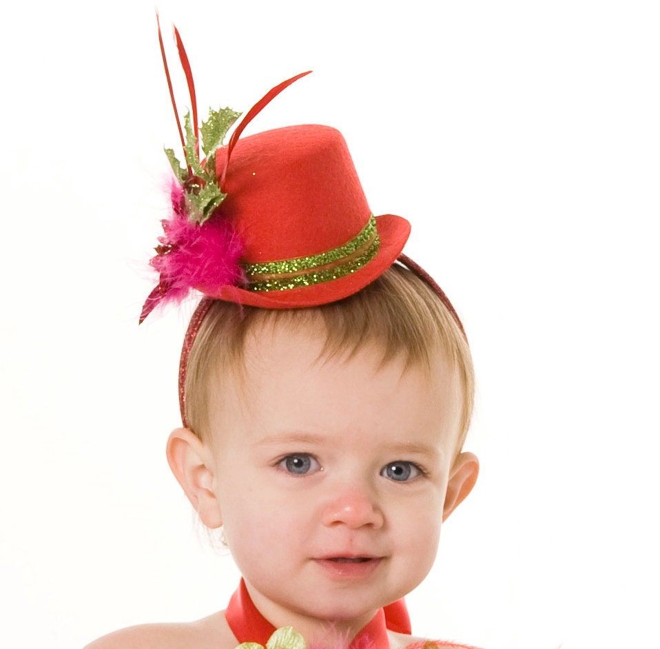 Jubilant Jewel Mini Top Hat Headband: Fits toddler to adult Il_570xn