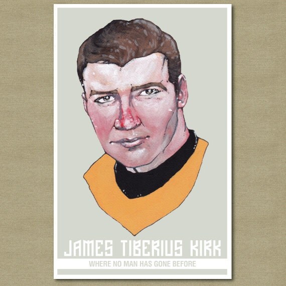 captain kirk caricature