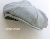 Ready to Ship - Baby Newsboy Hat - Ring Bearer - heather gray hat - golf hat - toddler hat - toddler newsboy hat - pageboy hat