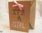 New Baby, Welcome Baby Shower Card - It's A Baby Girl Card