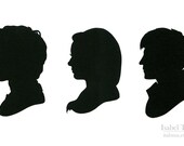 Doctor Who Silhouettes (Eleven, Amy Pond, and Rory Williams)