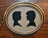 Hunger Games Silhouettes (Peeta and Katniss)