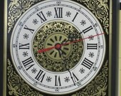 Hand Made Wall Clock Upcycled Computer Assemblage Office Home Decor, Free Priority shipping included