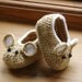 Crochet Pattern (PDF file) Little Fieldmouse Baby Shoes