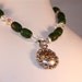 Green Concho Necklace Vintage Aurora Borealis Swarovski Crystals Rodeo Sweetheart Classy Cowgirl Country Western Wedding Style Green