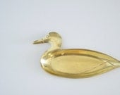 Brass duck tray trinket dish metal