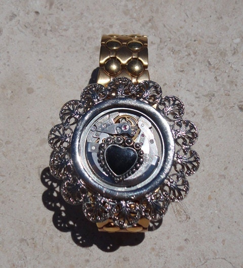 SteamPunk Filigree Cuff Bracelet
