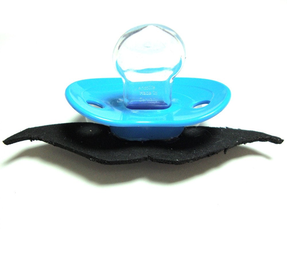 Black Mustache pacifier 6 to 18months