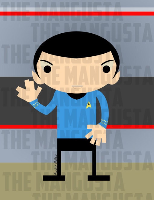 Star Trek Spock - Original Illustration - Giclee Print