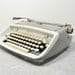 Vintage Gray and White Singer T-62 Professional Typewriter