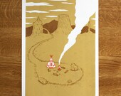 The Back of Beyond - A4 Screenprint