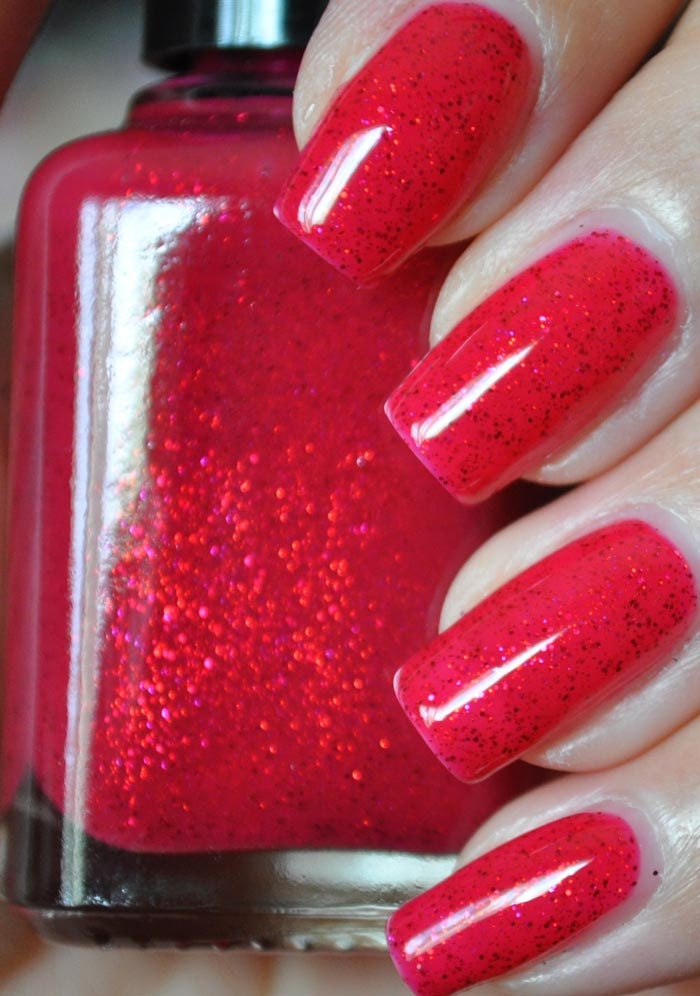 u jelly Red Glitter Nail Polish 15ml (.5oz)