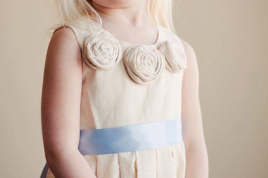 The Edwardian: Flower girl dress for wedding  in cotton, silk or satin. Bridesmaid dress. flower girl dresses.
